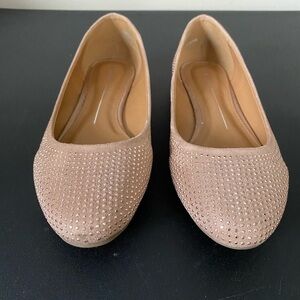Report Brand Women’s Flats Size 7 Beaded Texture Shimmery Pink